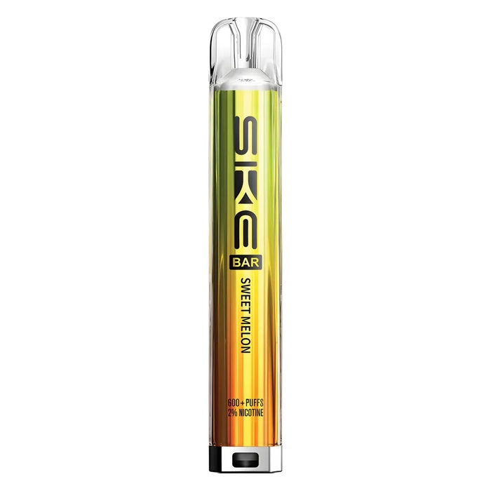 SKE Crystal Bar 600 Prefilled Pod Kit in Sweet Melon  – Rechargeable 20mg MTL Vape Pod System