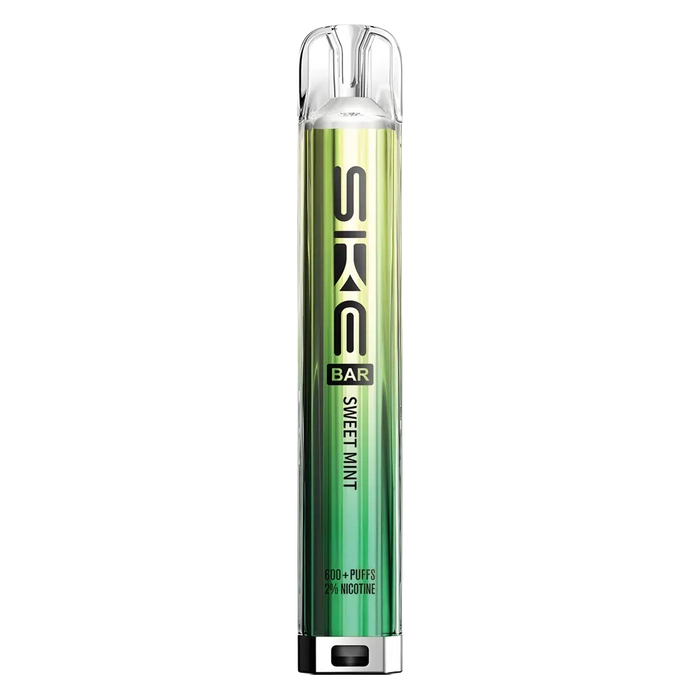 SKE Crystal Bar 600 Prefilled Pod Kit in Sweet Mint – Rechargeable 20mg MTL Vape Pod System