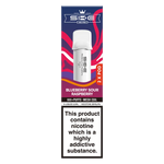Load image into Gallery viewer, SKE Crystal Bar 600 Pro Prefilled Pods in Blueberry Sour Raspberry flavor – sleek vape device with up to 600 puffs.
