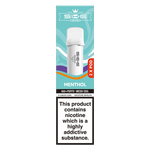 Load image into Gallery viewer, SKE Crystal Bar 600 Pro Prefilled Pods in Menthol flavor – sleek vape device with up to 600 puffs.
