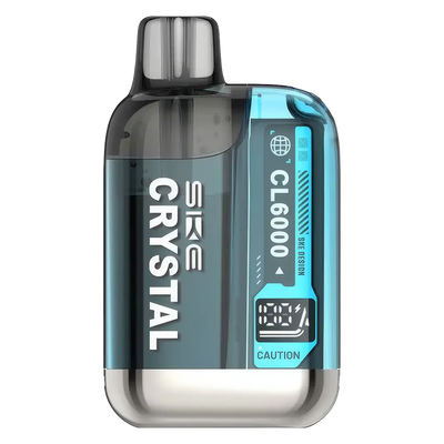 SKE Crystal CL6000 Prefilled Pod Kit in Blue Razz Lemonade flavor – compact vape device with up to 6,000 puffs.