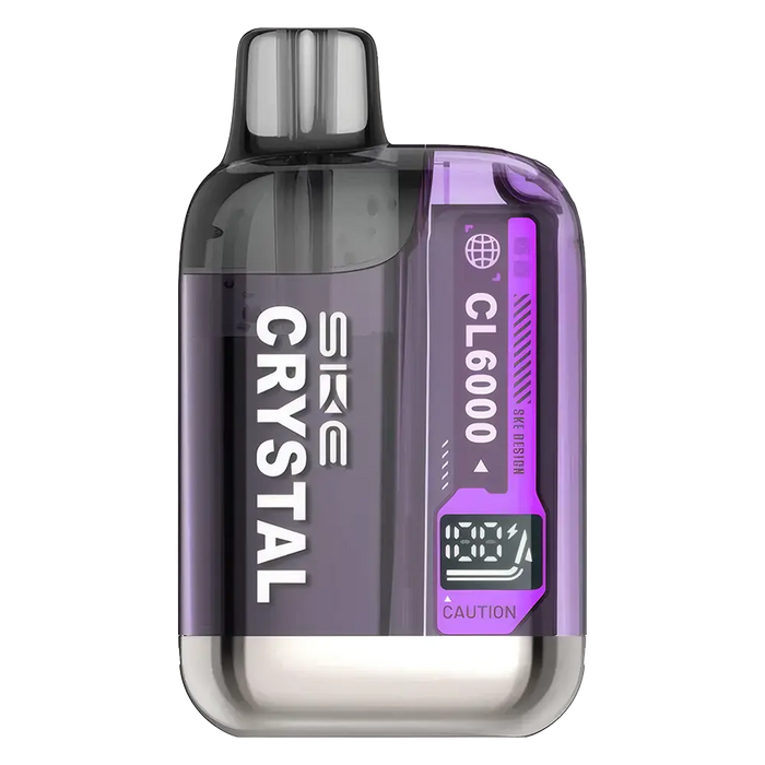 SKE Crystal CL6000 Prefilled Pod Kit in Blueberry Raspberries flavor – compact vape device with up to 6,000 puffs.
