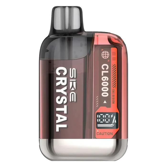 SKE Crystal CL6000 Prefilled Pod Kit in Strawberry Burst flavor – compact vape device with up to 6,000 puffs.