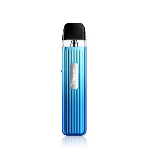 GeekVape Sonder Q Vape Pod Kit in Sky Blue – sleek and lightweight pod system with a draw-activated design, adjustable airflow, and consistent performance for smooth MTL vaping.