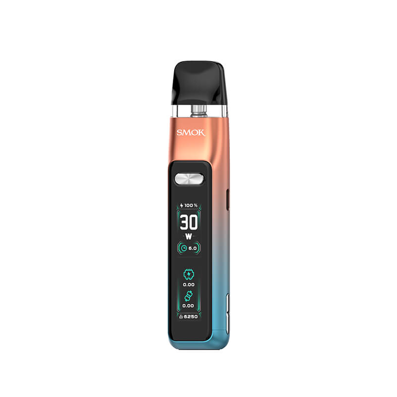 SMOK Novo GT Vape Kit in Orange Blue – modern and lightweight vape device with a sleek metallic finish and smooth airflow performance.