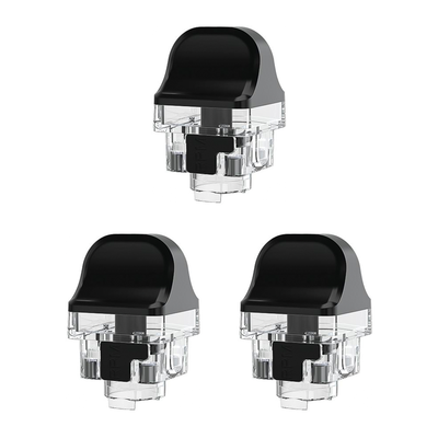 3-pack of SMOK RPM 4 Replacement Pods with 2ml e-liquid capacity, designed for leak-resistant performance and compatibility with RPM and LP2 coil series; easy side-fill system for convenience, delivering smooth flavor and dense vapor.