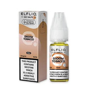 10ml Elf Bar ElfLiq Nic Salt E-Liquids featuring Cream Tobacco and Snow Tobacco flavors; Cream Tobacco offers a smooth blend of rich tobacco and creamy undertones, while Snow Tobacco delivers a bold tobacco taste with a refreshing menthol finish; both ideal for refillable pod systems with 10mg or 20mg nicotine salt options.