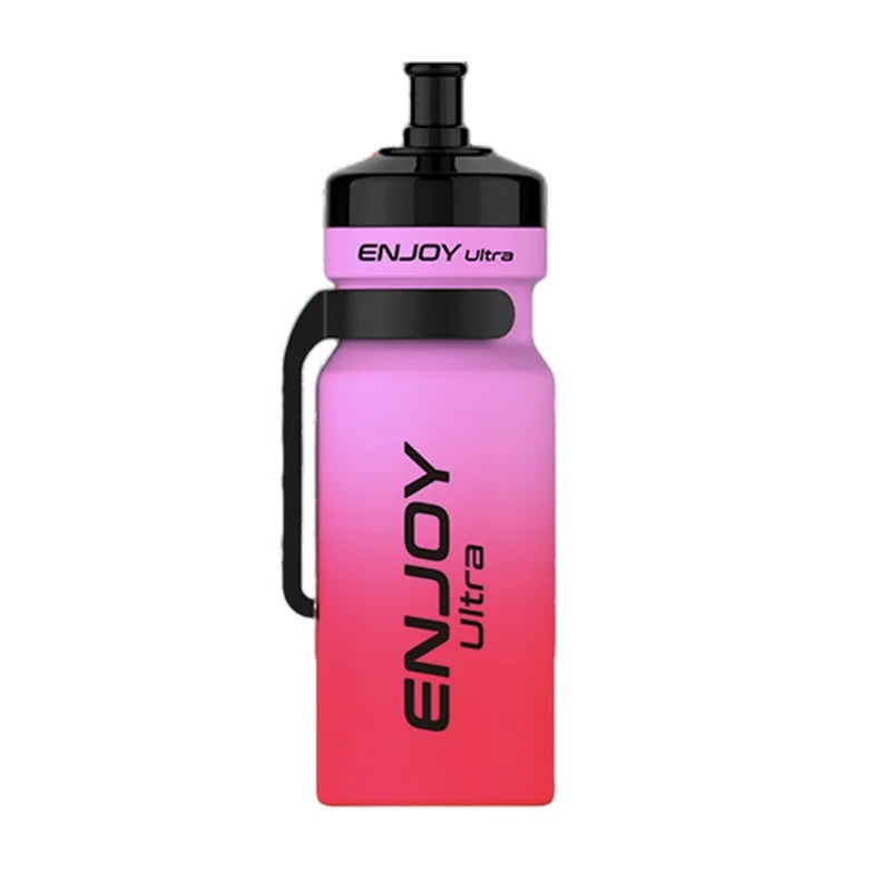 Enjoy Ultra 9000 Strawberry Ice vape kit with 9000 puffs, 20mg nic salt, LED display and rechargeable pod system