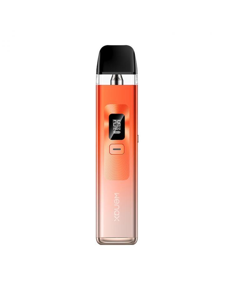 Geekvape Wenax Q Pod Vape Kit in Sunset Yellow – sleek and lightweight pod system with an adjustable power output, smooth draw activation, and precise airflow control for a personalized vape.