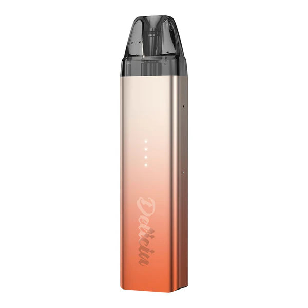 Vaporesso Deliciu Mate Starter Kit in Sunset Orange – elegant and user-friendly vape device with a, smooth draw activation, and reliable daily performance.