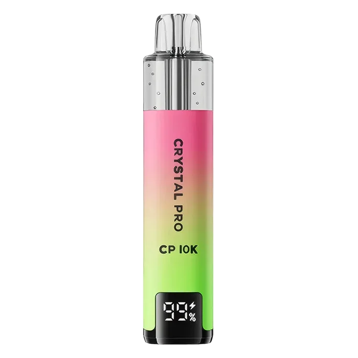 Crystal Pro CP 10K 0mg Cherry Ice vape kit with 10000 puffs, mesh coil and rechargeable pod system for UK users