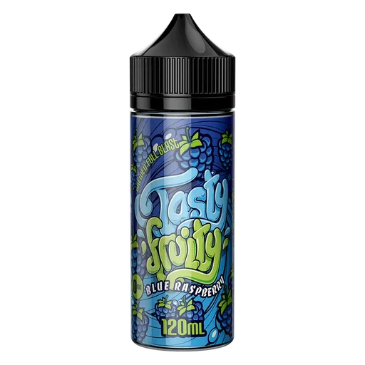 Tasty Fruity Premium E-Liquid 100ml Blue Raspberry – bold, juicy vape juice with vibrant fruit flavors and smooth 70/30 VG PG blend
