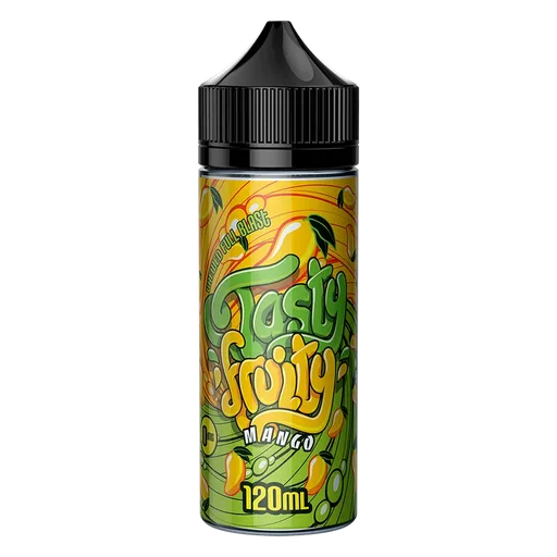 Tasty Fruity Premium E-Liquid 100ml Mango – bold, juicy vape juice with vibrant fruit flavors and smooth 70/30 VG PG blend