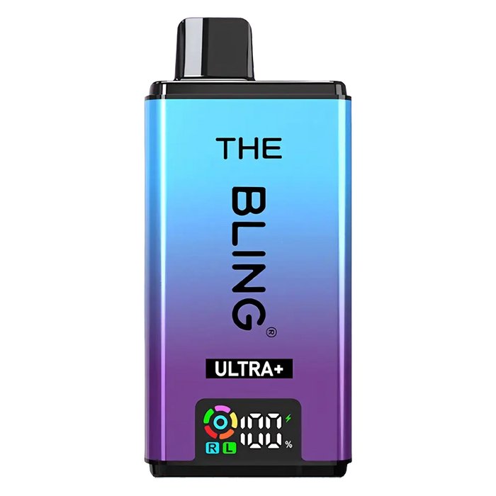 The Bling Ultra Plus 30K Prefilled Pod Kit in Blackcurrant Cotton Candy/ Blue Raspberry flavor – vibrant vape device with up to 30,000 puffs.