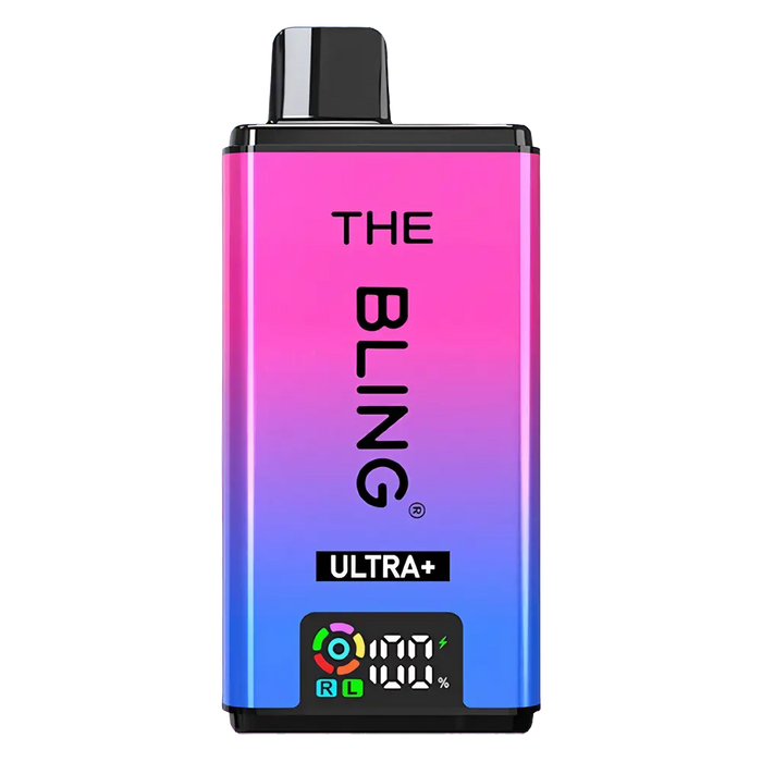 The Bling Ultra Plus 30K Prefilled Pod Kit in Blue Razz Gummy Bear flavor – vibrant vape device with up to 30,000 puffs.