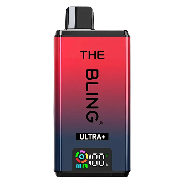 The Bling Ultra Plus 30K Prefilled Pod Kit in Blueberry Stawberry/ Blackberry Blueberry flavor – vibrant vape device with up to 30,000 puffs.