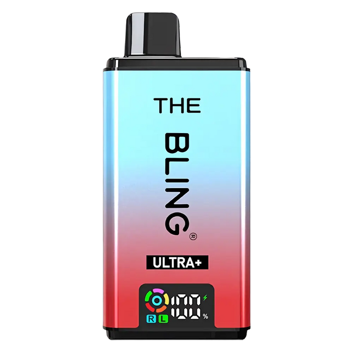 The Bling Ultra Plus 30K Prefilled Pod Kit in Fizzy Cherry/ Cherry Cola flavor – vibrant vape device with up to 30,000 puffs.