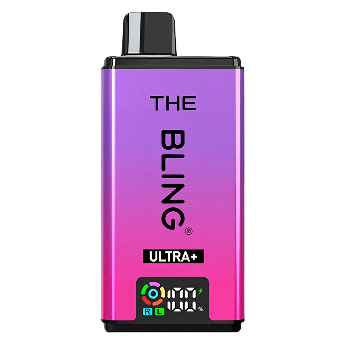 The Bling Ultra Plus 30K Prefilled Pod Kit in Grape Gummy Bear/ Strawberry Gummy Bear flavor – vibrant vape device with up to 30,000 puffs.