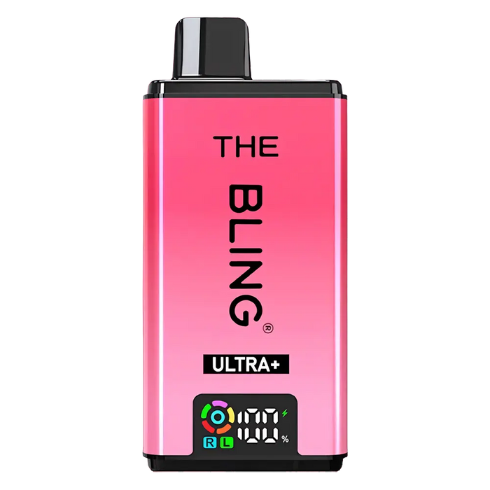 The Bling Ultra Plus 30K Prefilled Pod Kit in Strawberry Cranberry/ Cherry Ice flavor – vibrant vape device with up to 30,000 puffs.