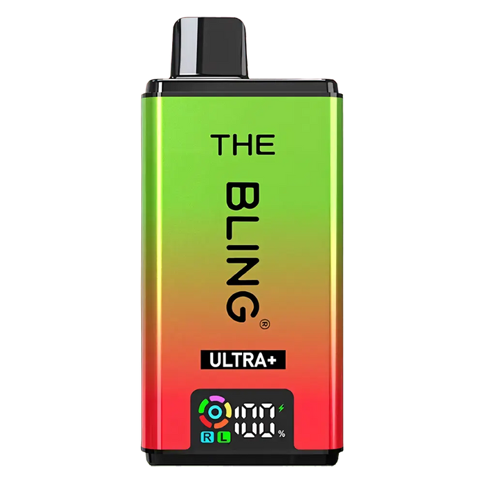 The Bling Ultra Plus 30K Prefilled Pod Kit in Strawberry Kiwi/ Strawberry Watermelon flavor – vibrant vape device with up to 30,000 puffs.