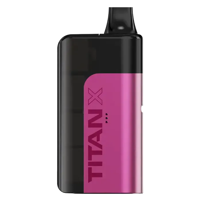Titan X Prefilled Pod Kit in Rainbow Burst flavor, a sleek and easy-to-use disposable vape, prefilled with smooth nicotine salt e-liquid for a satisfying and convenient vaping experience.