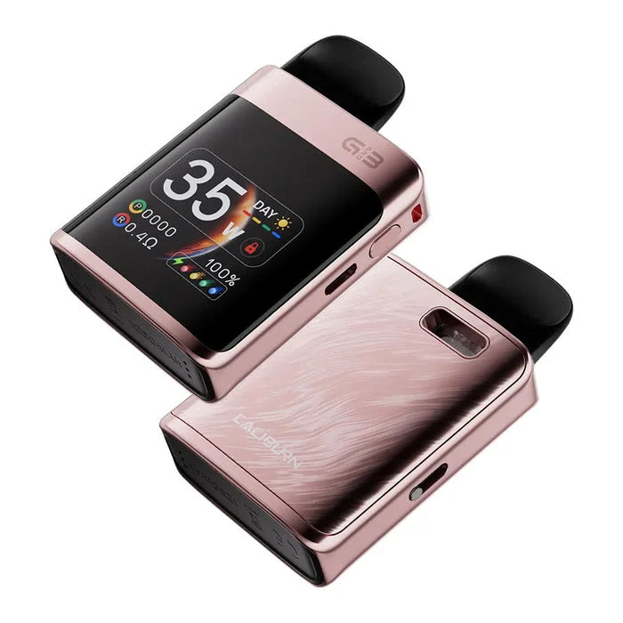 Uwell Caliburn G3 Pro Koko Pod Kit in Rose Pink – compact pod vape device with refillable pods and built-in battery.