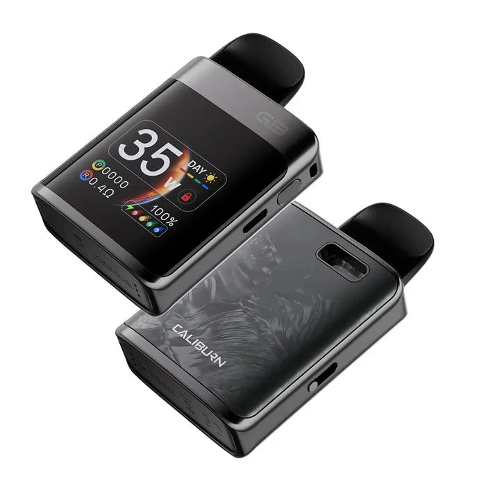 Uwell Caliburn G3 Pro Koko Pod Kit in Space Grey – compact pod vape device with refillable pods and built-in battery.