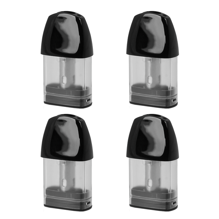 Uwell Caliburn A2 Pods – 2ml top-fill, leak-resistant, 4-pack with 0.9Ω mesh coils; fits Caliburn A2 & A2S kits.