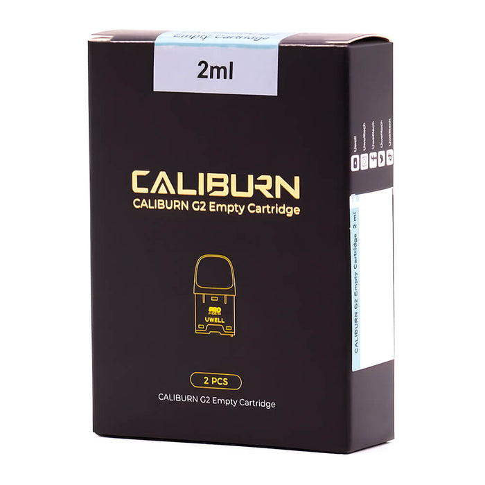 Uwell Caliburn G2 Pods – 2ml top-fill pods with airflow control, 2 pack, for rich flavor & smooth vaping on G2 Kit.