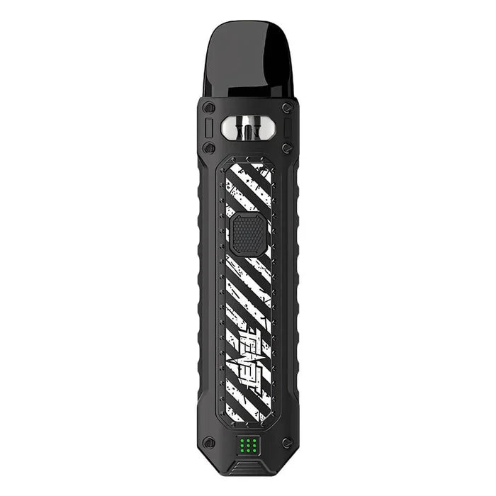 Uwell Caliburn Tenet Pod Kit in Carbon Black – rugged and industrial-style pod system with a matte black finish.