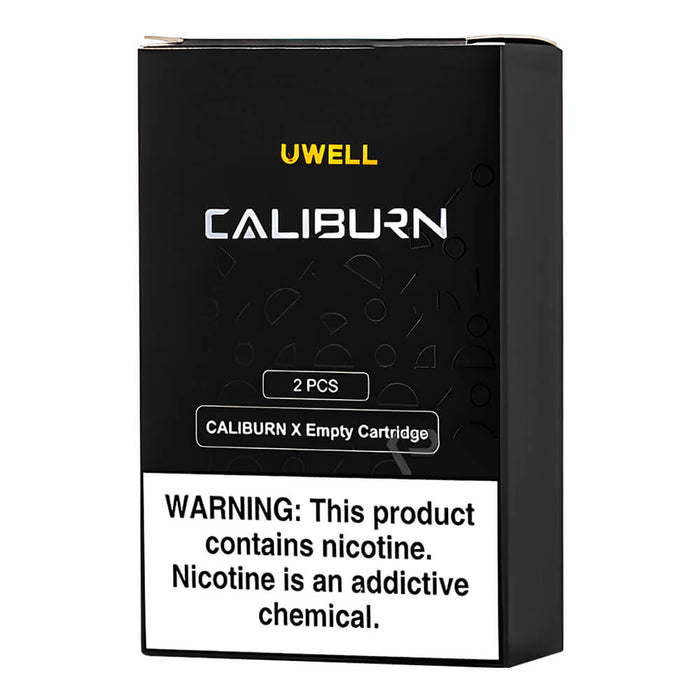 Uwell Caliburn X Pods – 2ml top-fill, leak-resistant, 2-pack with Pro-FOCS tech for smooth flavor & reliable vaping.