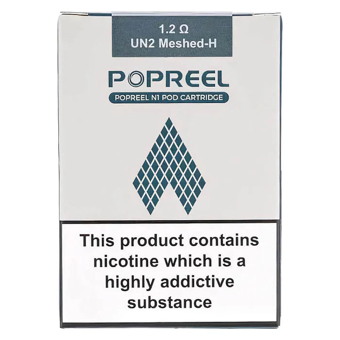 Uwell Popreel N1 Pods – 2ml top-fill, leak-resistant with Pro-FOCS tech for rich flavor & smooth vaping.