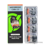 Vaporesso XROS Corex 2.0 Pods in 0.6Ω – 2ml refillable, leak-proof design with Corex heating tech, long-lasting coils for XROS kits.