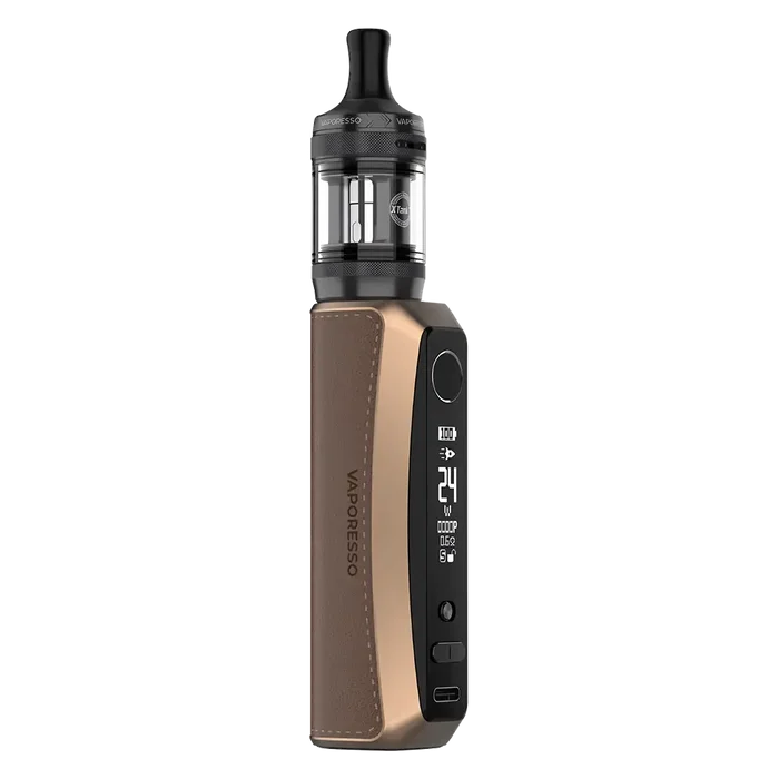 Vaporesso GTX One Pro Vape Kit in Brown – 40W pod mod kit with 3000mAh built-in battery, 2ml tank capacity, and compatibility with Vaporesso GTX coils