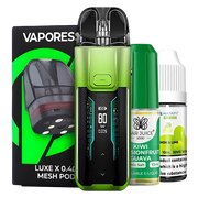 Vaporesso Luxe XR Max Pod Kit Bundle – high-performance pod system with a 2800mAh built-in battery, with Luxe X Mesh Pods and 2 Nic Salts