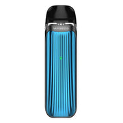 Vaporesso Luxe QS Pod Kit in Blue – compact pod vape kit with 1000mAh battery, 2ml refillable pods, and stylish design.