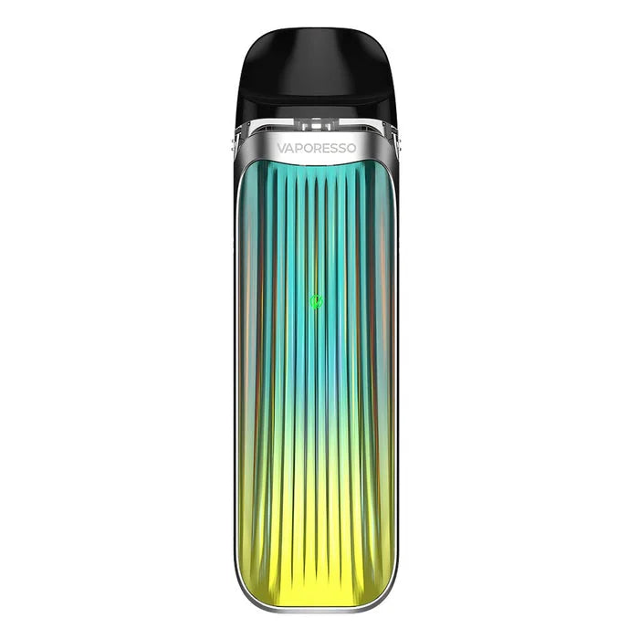 Vaporesso Luxe QS Pod Kit in Lime Green – compact pod vape kit with 1000mAh battery, 2ml refillable pods, and stylish design.
