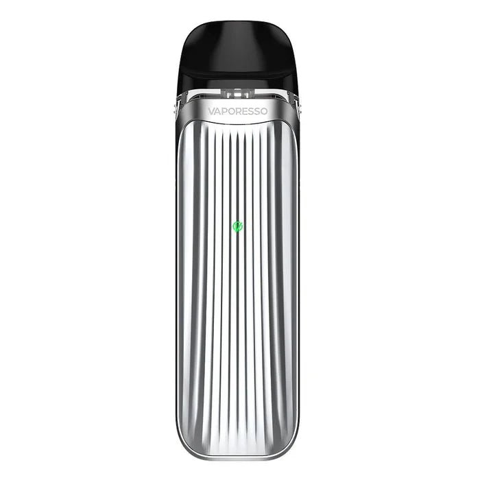 Vaporesso Luxe QS Pod Kit in Silver – compact pod vape kit with 1000mAh battery, 2ml refillable pods, and stylish design.