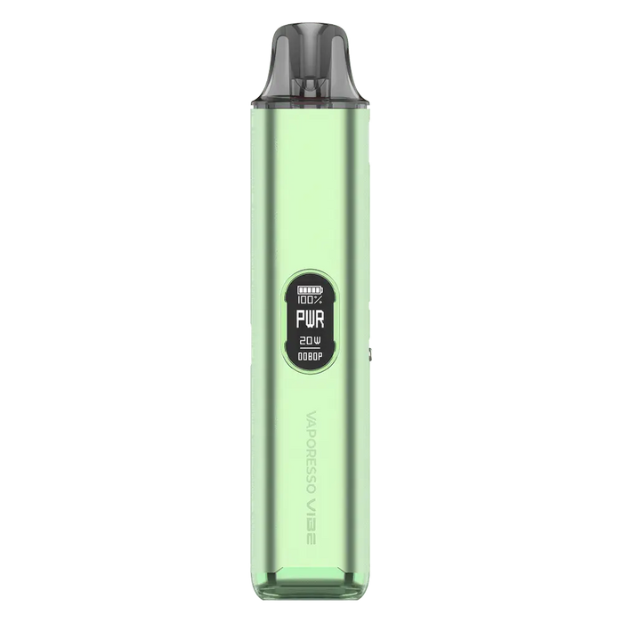 Vaporesso Vibe Pod Vape Kit in Fresh Green – sleek and minimalist vape device with smooth finish, reliable performance, and pocket-friendly design.
