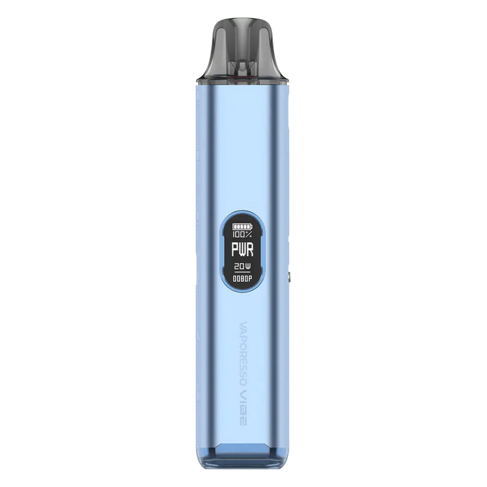 Vaporesso Vibe Pod Vape Kit in Blue – sleek and minimalist vape device with smooth finish, reliable performance, and pocket-friendly design.