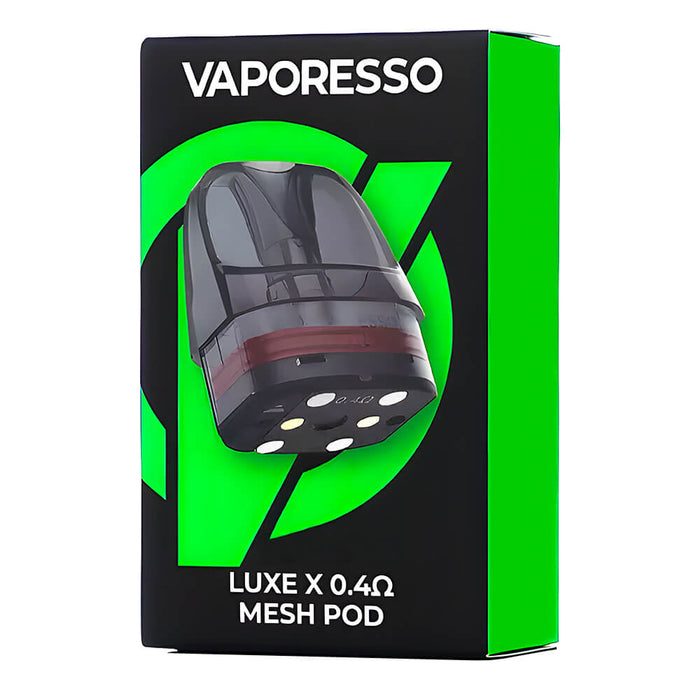 Vaporesso Luxe X Pods – 5ml leak-proof mesh coil cartridges for Luxe X/XR, MTL & RDL vaping, smooth flavor.
