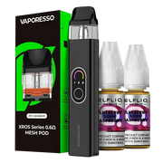 Vaporesso XROS 4 Pod Kit Bundle with refillable pods and adjustable airflow for smooth MTL and RDL vaping