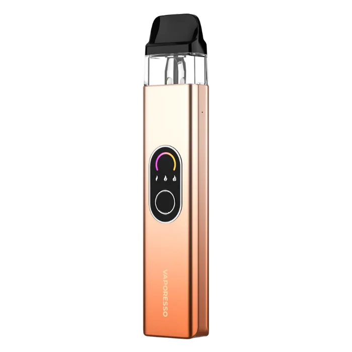 Vaporesso XROS 4 Champagne Gold Pod Kit with adjustable airflow and refillable pods for smooth vaping