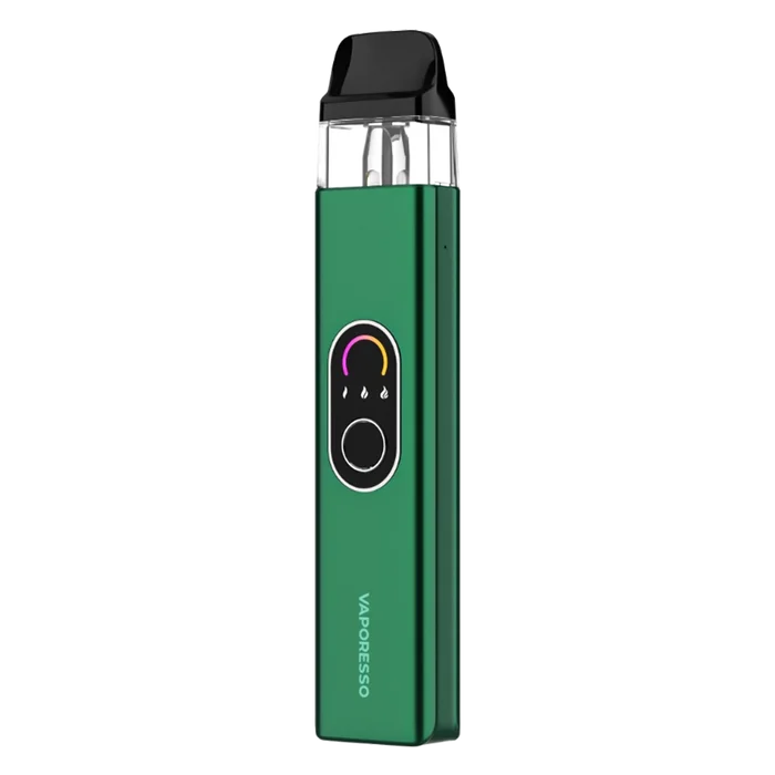 Vaporesso XROS 4 Green Pod Kit with adjustable airflow and refillable pods for smooth vaping