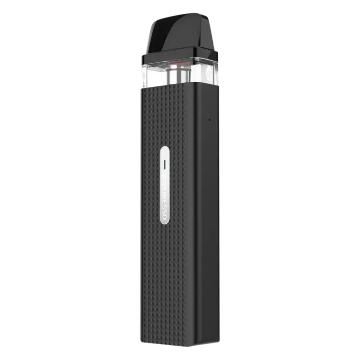 Vaporesso XROS Mini Vape Pod Kit in Black – compact and stylish pod system with a sleek black finish, 1000mAh battery, fixed airflow for consistent MTL draws, and SSS leak-resistant technology for mess-free vaping.