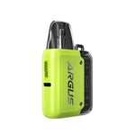 Load image into Gallery viewer, VooPoo Argus P1 Pod Kit Device in Bright Yellow – futuristic and compact vape device with a transparent chassis, fast charging, and smooth performance.
