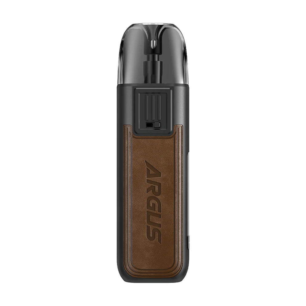 VooPoo Argus Pod Kit in brown Color, featuring a compact design and reliable performance for a smooth vaping experience.