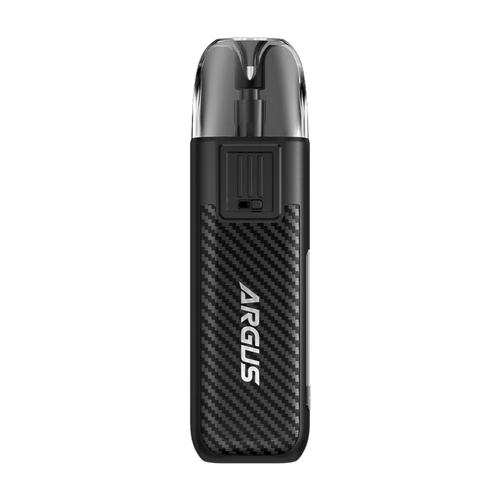 VooPoo Argus Pod Kit in carbon-fibre Color, featuring a compact design and reliable performance for a smooth vaping experience.