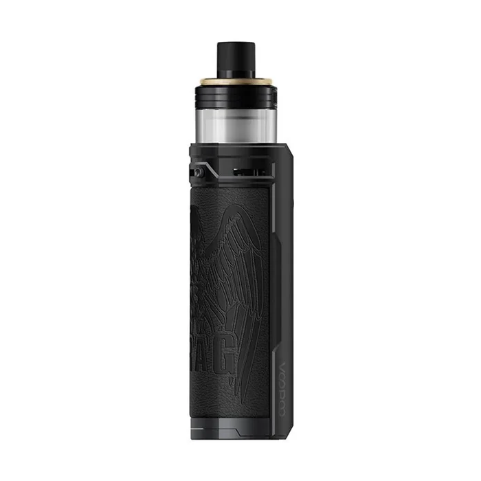 VooPoo Drag X PnP-X Eagle Black pod vape kit featuring adjustable wattage and PnP-X coil compatibility