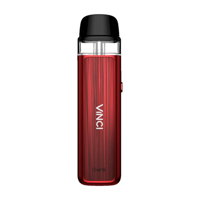 VooPoo Vinci Pod Kit in Aurora Red – stylish and compact vape device with a vibrant red gradient finish, smooth airflow, and user-friendly design.